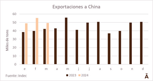 Imagen 
                        Argentina: volumen de exportación en marzo creció 19% interanual                    