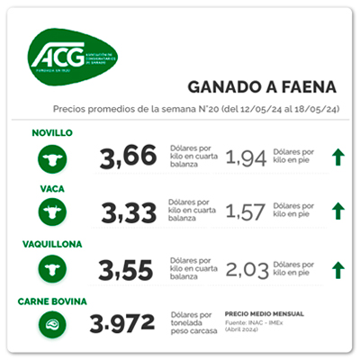 
                        “Firmeza” y “entradas ágiles” para el ganado gordo, según ACG                    